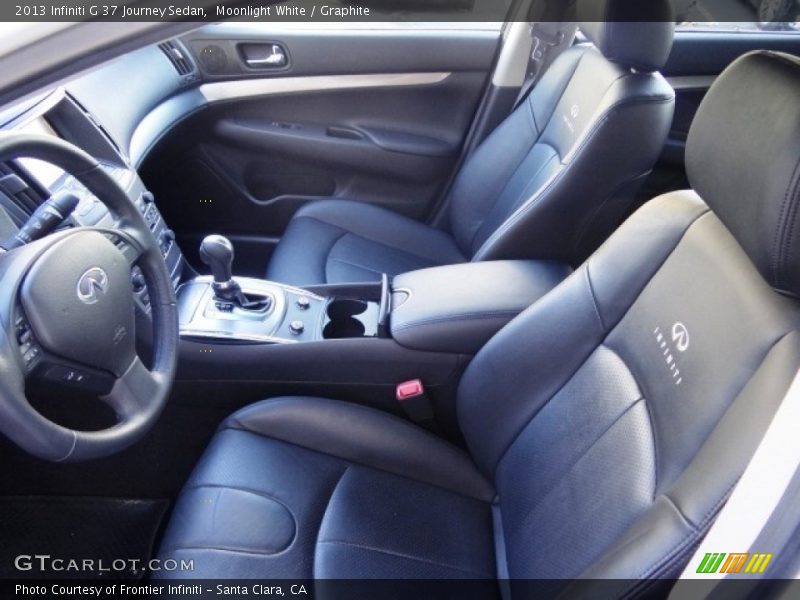 Moonlight White / Graphite 2013 Infiniti G 37 Journey Sedan