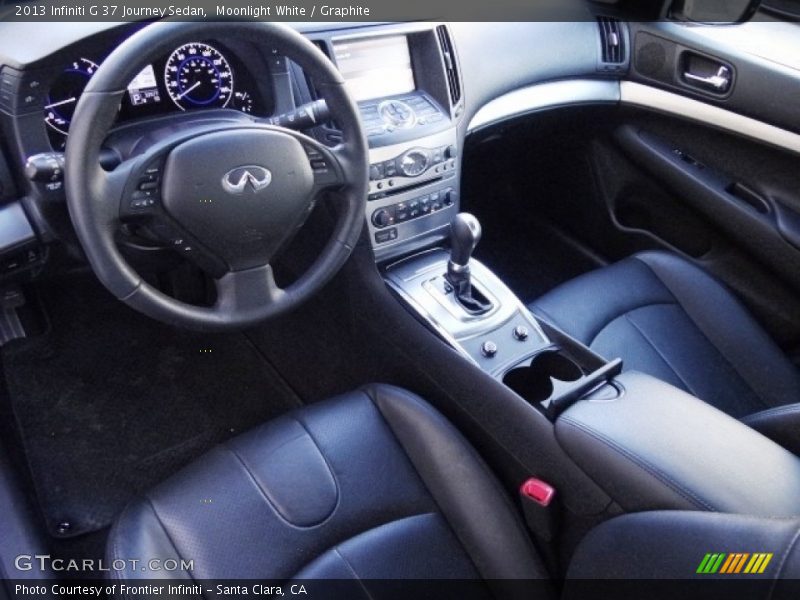Moonlight White / Graphite 2013 Infiniti G 37 Journey Sedan