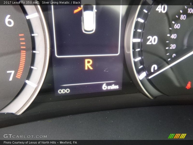 Silver Lining Metallic / Black 2017 Lexus RX 350 AWD