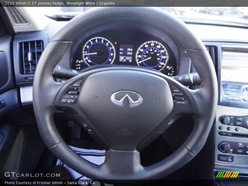 Moonlight White / Graphite 2013 Infiniti G 37 Journey Sedan