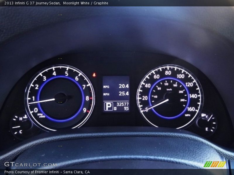 Moonlight White / Graphite 2013 Infiniti G 37 Journey Sedan