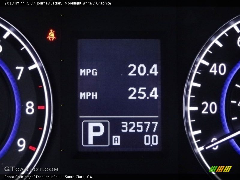 Moonlight White / Graphite 2013 Infiniti G 37 Journey Sedan