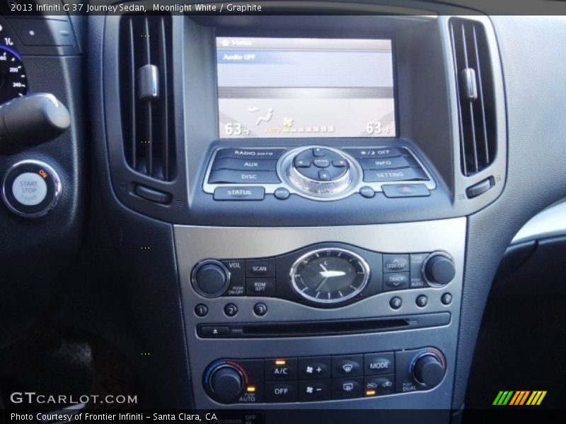 Moonlight White / Graphite 2013 Infiniti G 37 Journey Sedan
