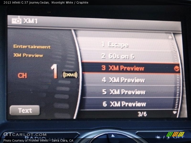 Moonlight White / Graphite 2013 Infiniti G 37 Journey Sedan