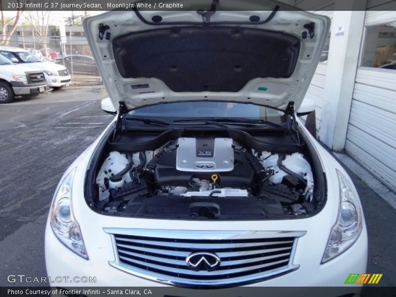 Moonlight White / Graphite 2013 Infiniti G 37 Journey Sedan