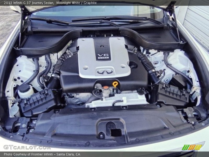 Moonlight White / Graphite 2013 Infiniti G 37 Journey Sedan
