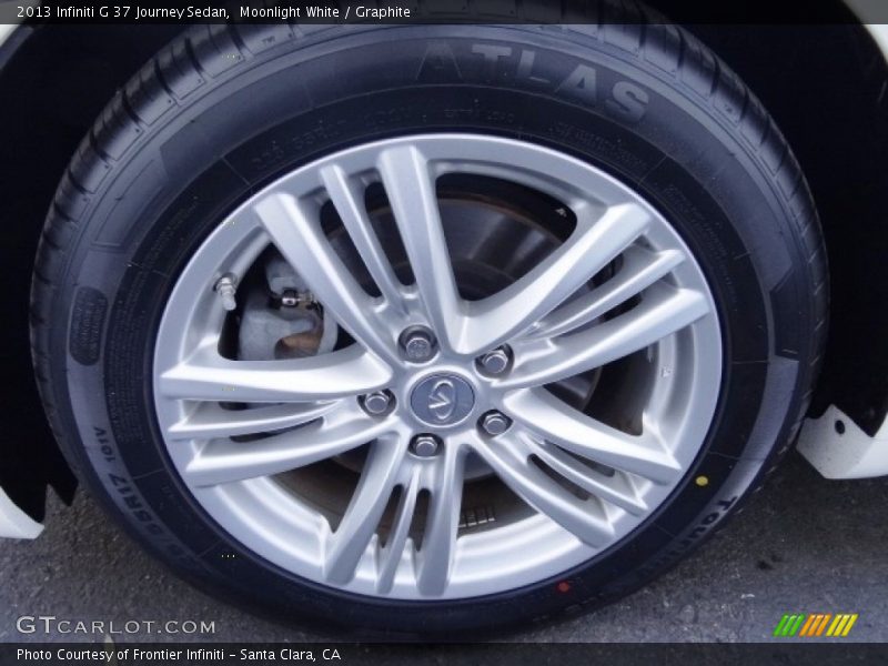 Moonlight White / Graphite 2013 Infiniti G 37 Journey Sedan