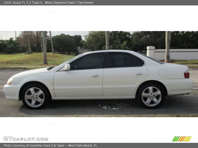White Diamond Pearl / Parchment 2003 Acura TL 3.2 Type S