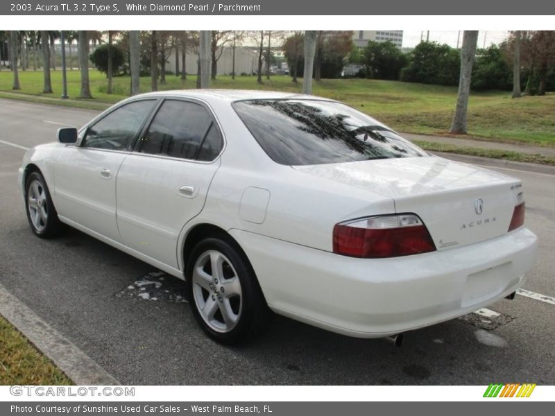 White Diamond Pearl / Parchment 2003 Acura TL 3.2 Type S