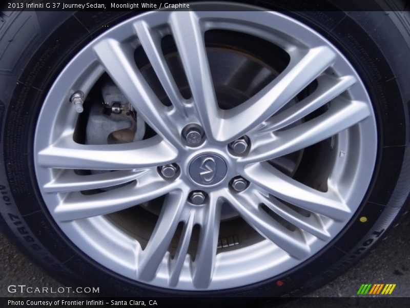 Moonlight White / Graphite 2013 Infiniti G 37 Journey Sedan