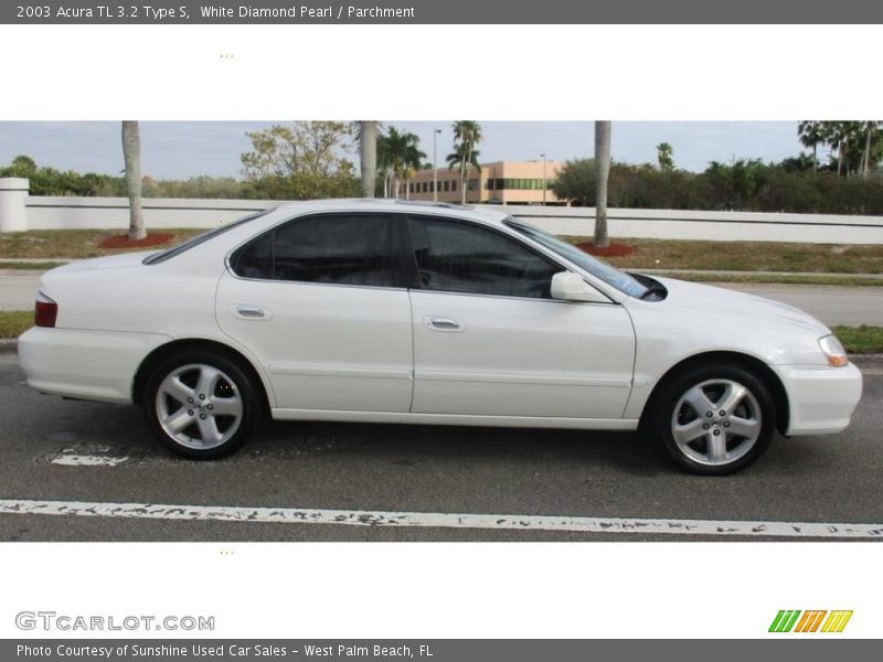 White Diamond Pearl / Parchment 2003 Acura TL 3.2 Type S