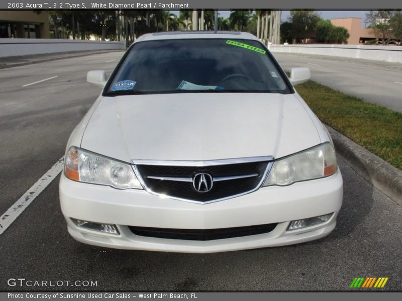 White Diamond Pearl / Parchment 2003 Acura TL 3.2 Type S