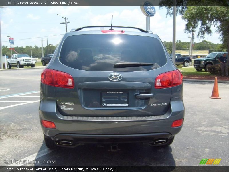 Slate Blue / Gray 2007 Hyundai Santa Fe SE