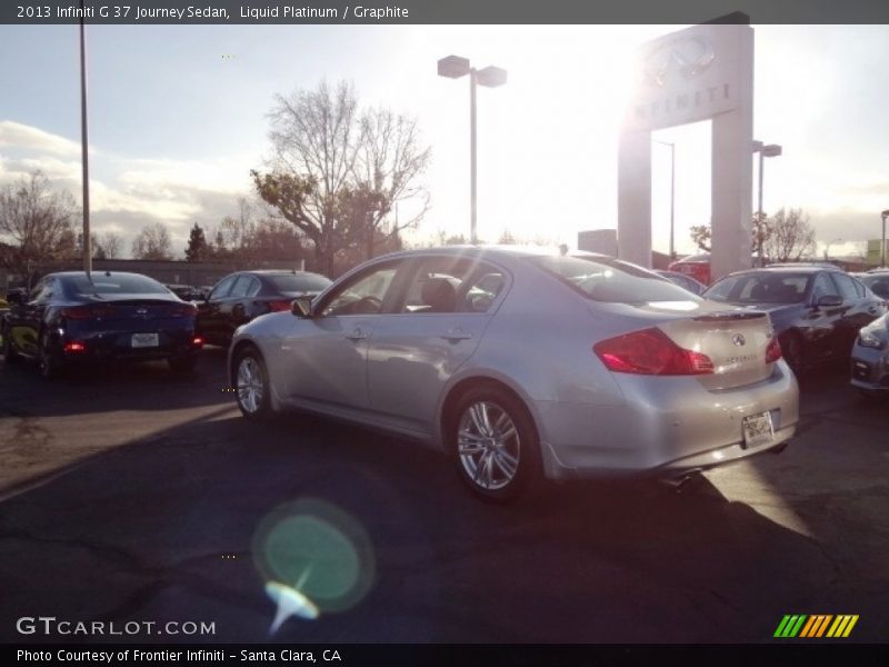 Liquid Platinum / Graphite 2013 Infiniti G 37 Journey Sedan