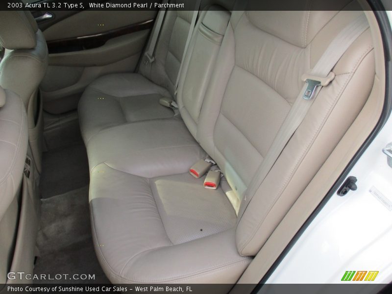 White Diamond Pearl / Parchment 2003 Acura TL 3.2 Type S
