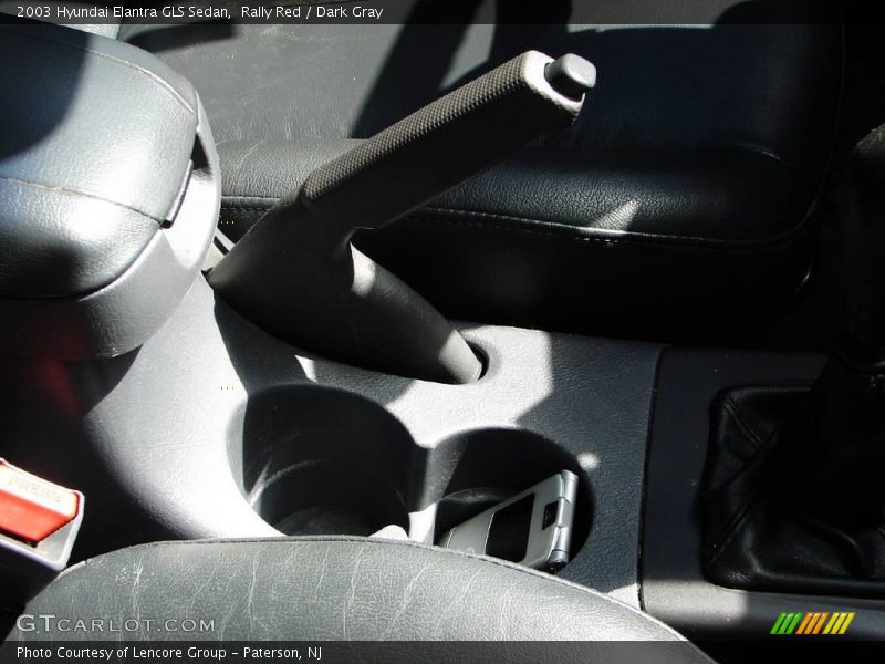 Rally Red / Dark Gray 2003 Hyundai Elantra GLS Sedan
