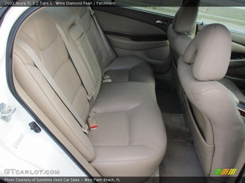 White Diamond Pearl / Parchment 2003 Acura TL 3.2 Type S