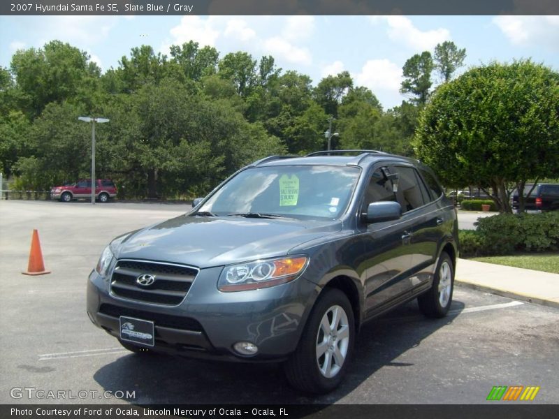 Slate Blue / Gray 2007 Hyundai Santa Fe SE