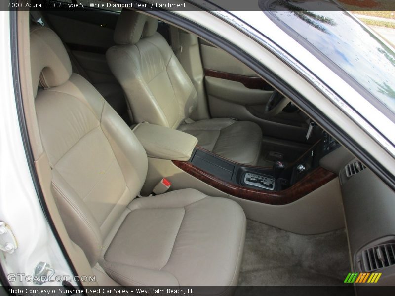 White Diamond Pearl / Parchment 2003 Acura TL 3.2 Type S