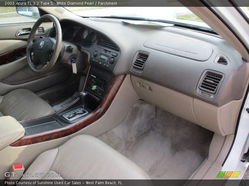 White Diamond Pearl / Parchment 2003 Acura TL 3.2 Type S