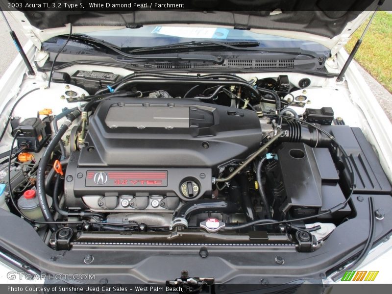 White Diamond Pearl / Parchment 2003 Acura TL 3.2 Type S
