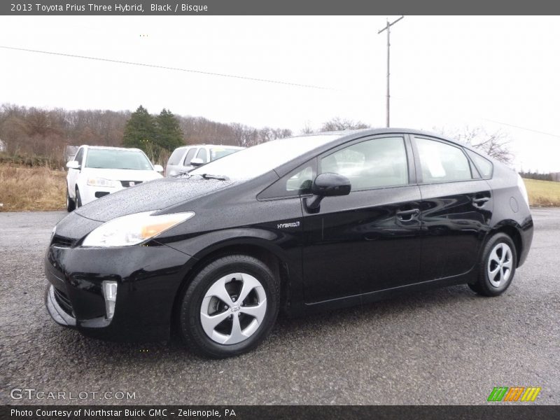 Black / Bisque 2013 Toyota Prius Three Hybrid