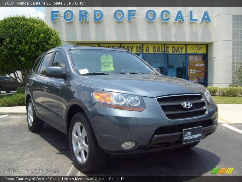 Slate Blue / Gray 2007 Hyundai Santa Fe SE