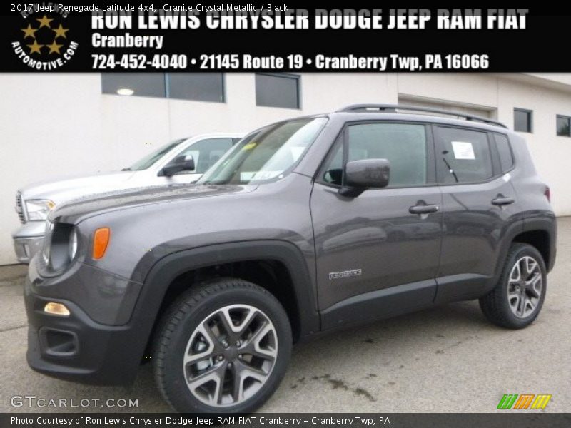 Granite Crystal Metallic / Black 2017 Jeep Renegade Latitude 4x4