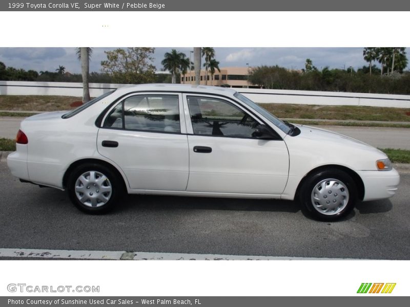 Super White / Pebble Beige 1999 Toyota Corolla VE