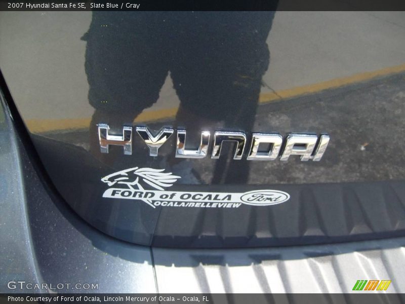 Slate Blue / Gray 2007 Hyundai Santa Fe SE