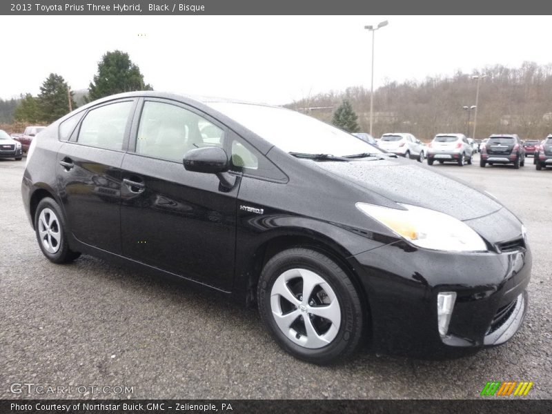 Black / Bisque 2013 Toyota Prius Three Hybrid