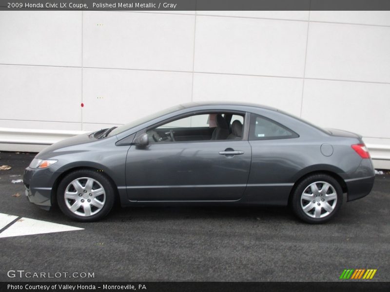 Polished Metal Metallic / Gray 2009 Honda Civic LX Coupe