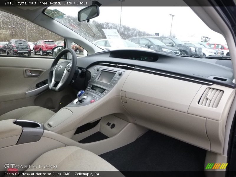 Black / Bisque 2013 Toyota Prius Three Hybrid