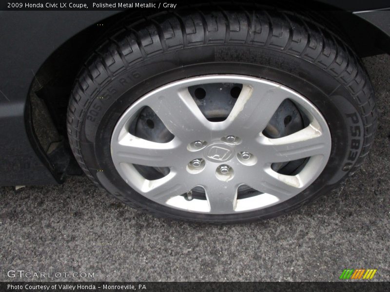 Polished Metal Metallic / Gray 2009 Honda Civic LX Coupe