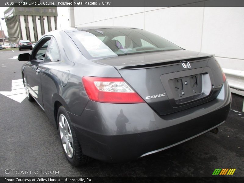 Polished Metal Metallic / Gray 2009 Honda Civic LX Coupe