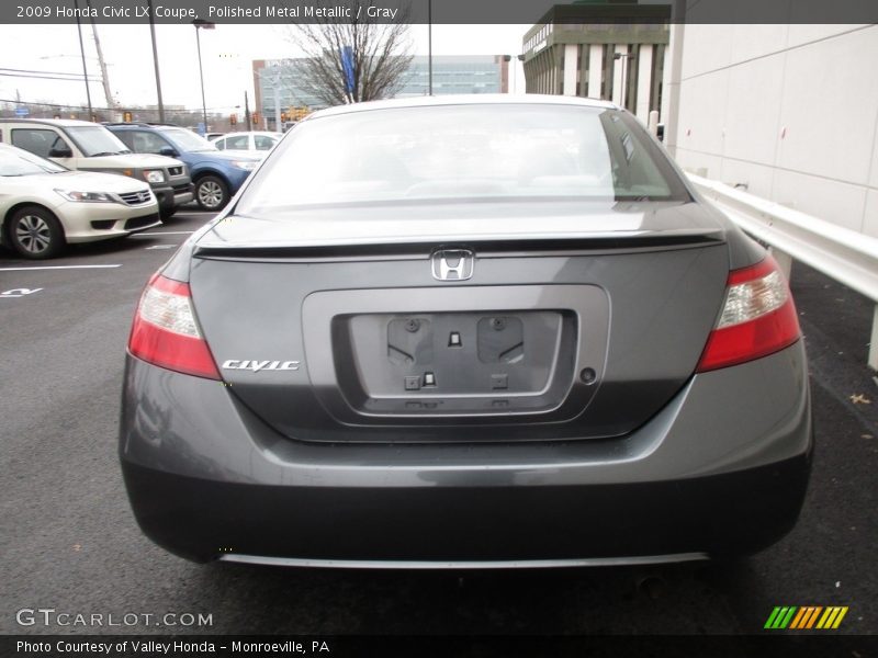 Polished Metal Metallic / Gray 2009 Honda Civic LX Coupe