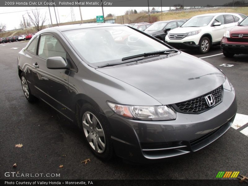 Polished Metal Metallic / Gray 2009 Honda Civic LX Coupe