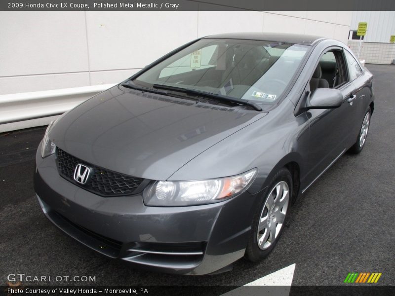 Polished Metal Metallic / Gray 2009 Honda Civic LX Coupe