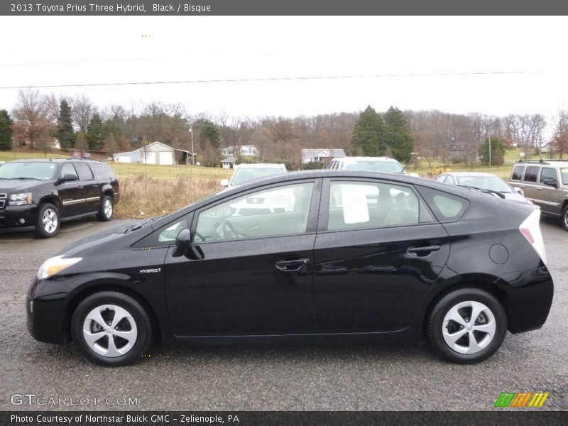 Black / Bisque 2013 Toyota Prius Three Hybrid