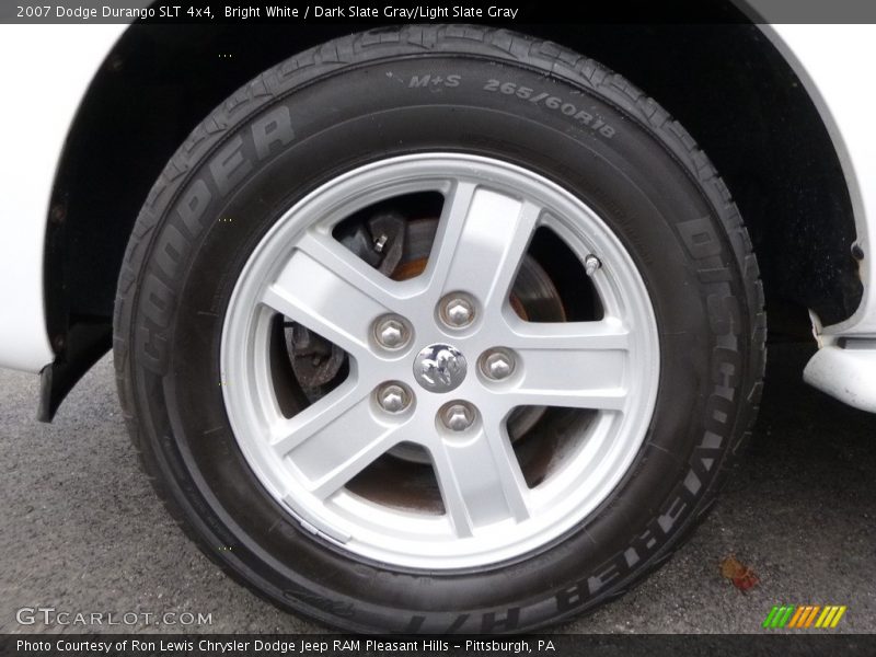 Bright White / Dark Slate Gray/Light Slate Gray 2007 Dodge Durango SLT 4x4