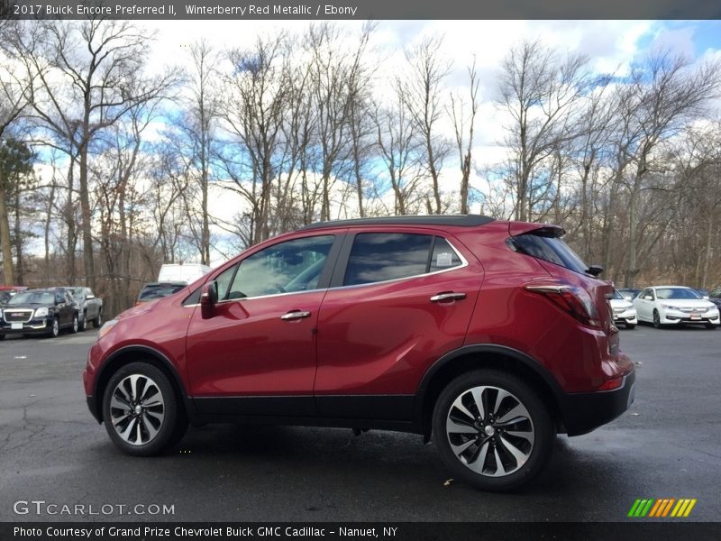 Winterberry Red Metallic / Ebony 2017 Buick Encore Preferred II
