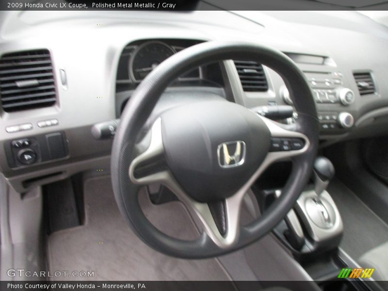Polished Metal Metallic / Gray 2009 Honda Civic LX Coupe