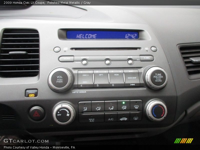Polished Metal Metallic / Gray 2009 Honda Civic LX Coupe