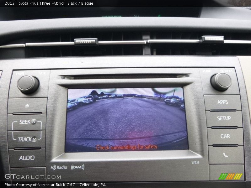 Black / Bisque 2013 Toyota Prius Three Hybrid