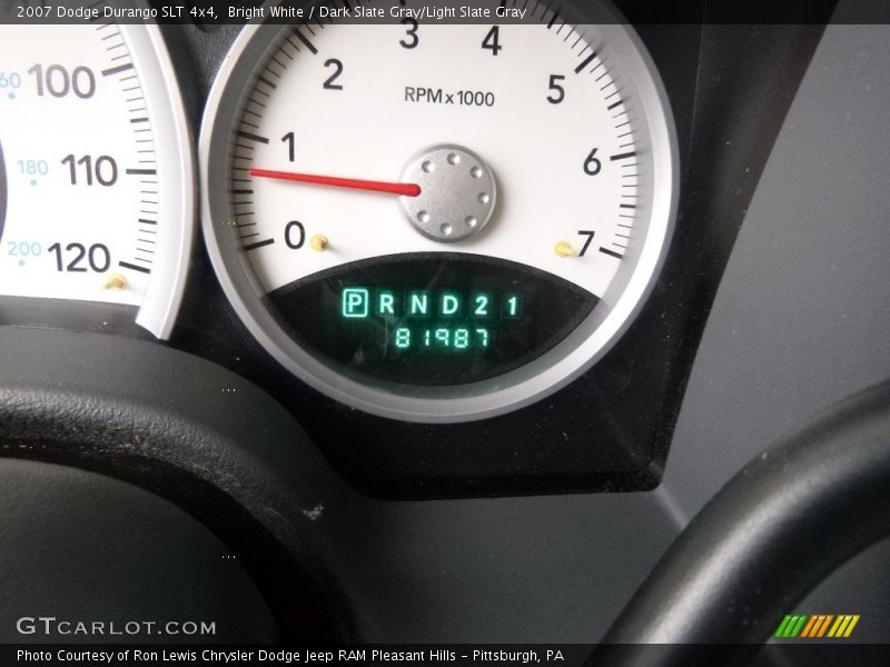 Bright White / Dark Slate Gray/Light Slate Gray 2007 Dodge Durango SLT 4x4