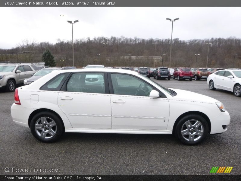 White / Titanium Gray 2007 Chevrolet Malibu Maxx LT Wagon