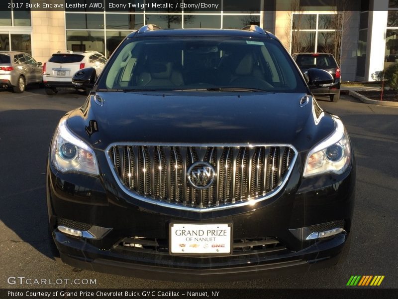 Ebony Twilight Metallic / Ebony/Ebony 2017 Buick Enclave Leather AWD