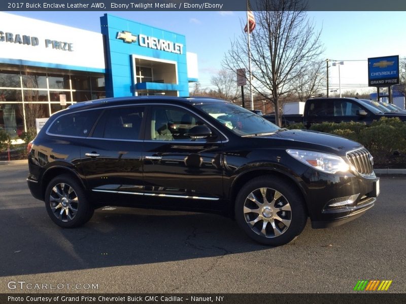 Ebony Twilight Metallic / Ebony/Ebony 2017 Buick Enclave Leather AWD