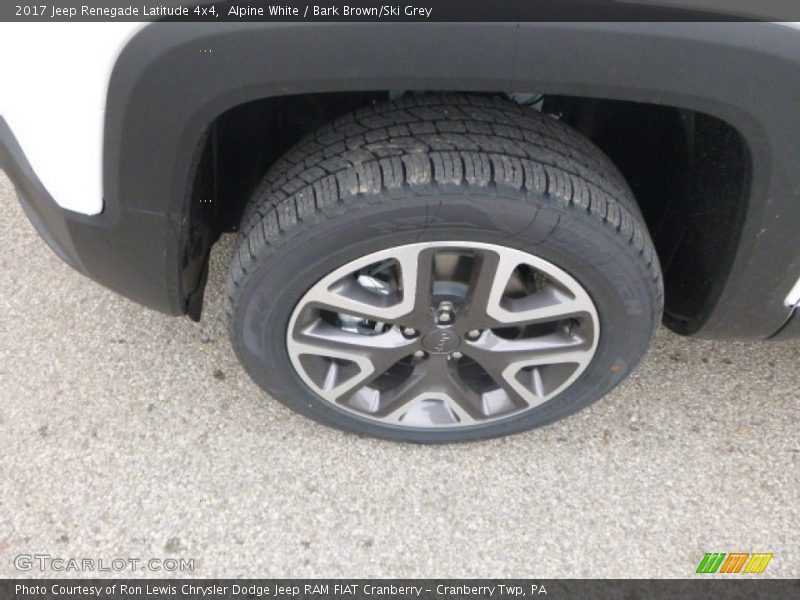 Alpine White / Bark Brown/Ski Grey 2017 Jeep Renegade Latitude 4x4