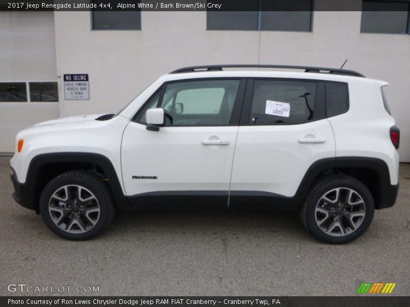 Alpine White / Bark Brown/Ski Grey 2017 Jeep Renegade Latitude 4x4